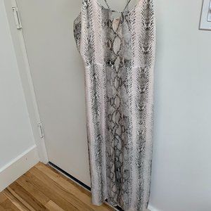 Lavender Brown Snakeskin Jumpsuit